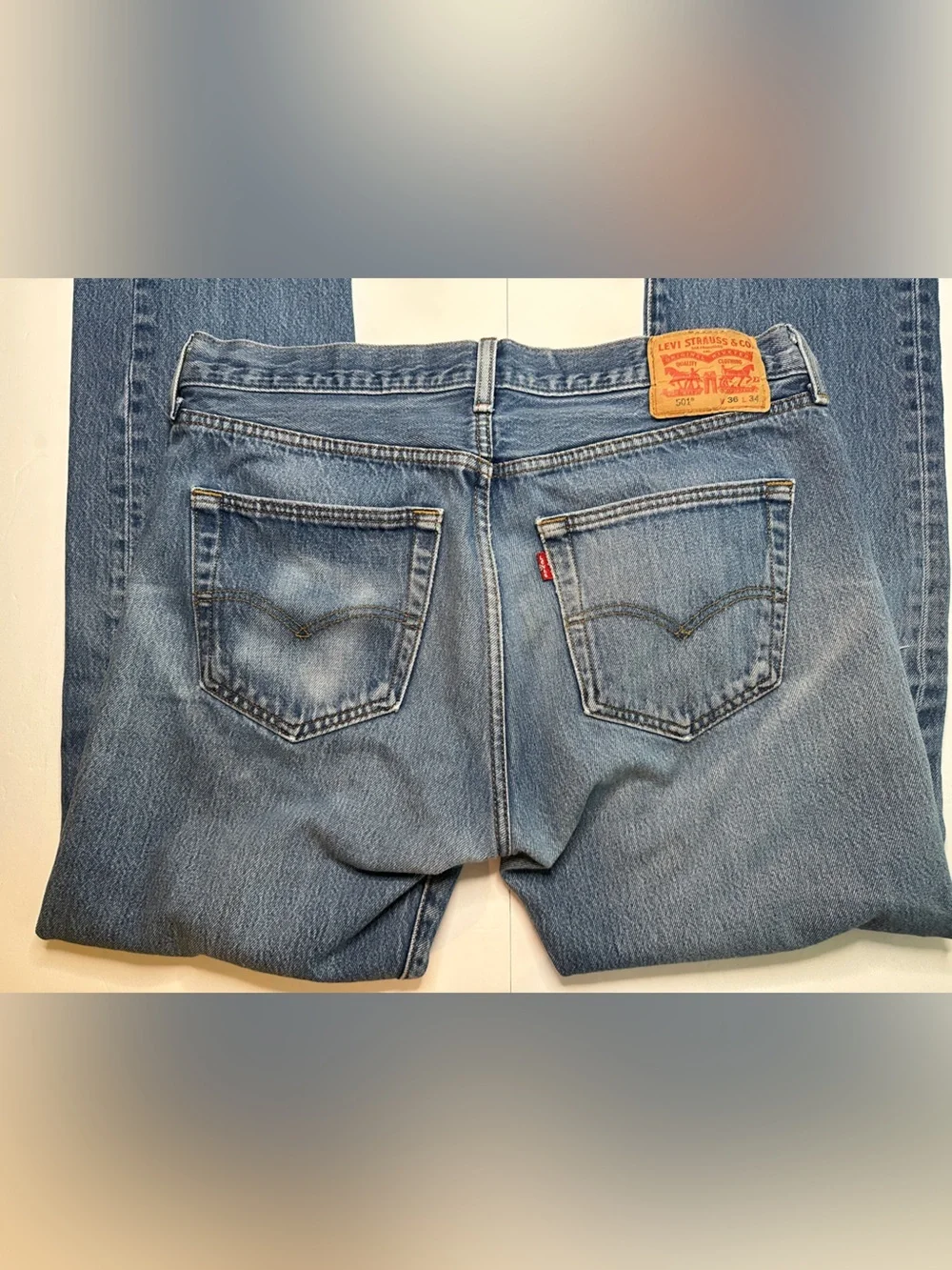 Levi's 501® Classic Straight Distressed Men’s Jeans 36x34